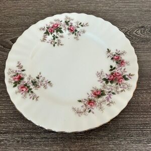 Royal Albert Lavender Rose Bread‎ Butter Plate Bone China England Scalloped Gold